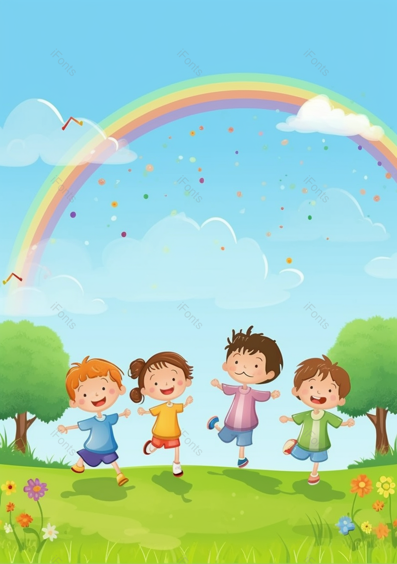 节日欢乐卡通儿童节插画背景,插画/手绘图,插画/手绘图库,插画/手绘图下载,插画/手绘